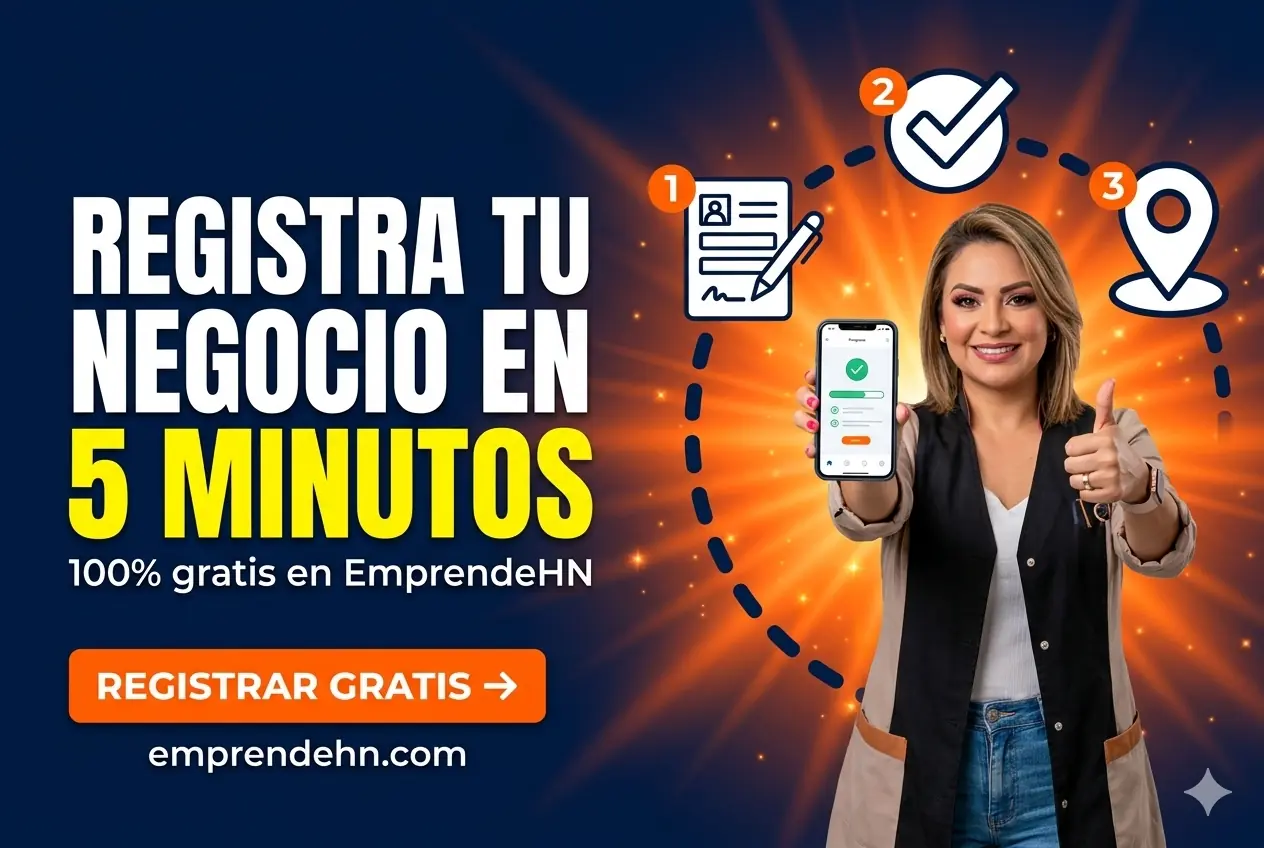 Registra tu negocio en 5 minutos, 100% gratis en EmprendeHN. Registrar gratis.